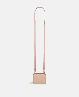 - Logo Zip Strap Cardholder, Woman, Powder