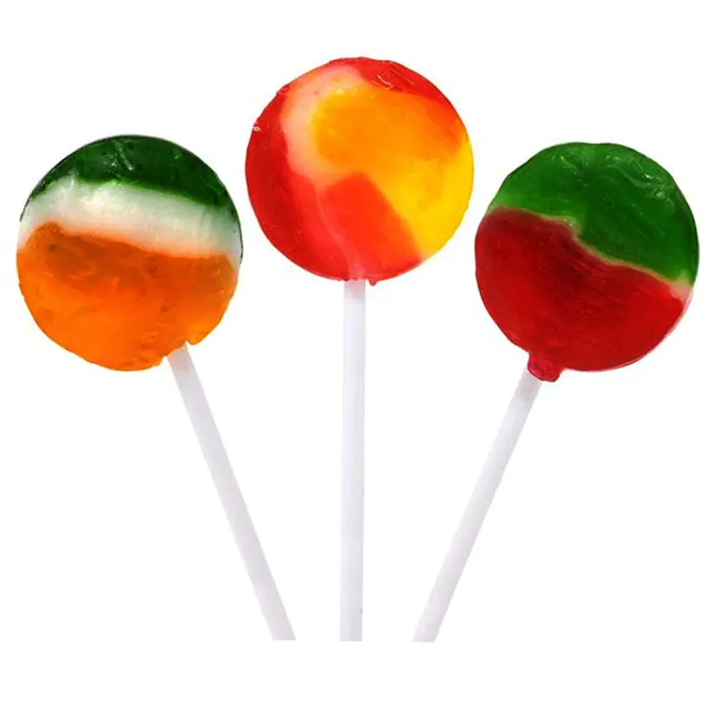 12 Bags Tiger Pops Flat Lollipops Suckers Candies Hard Candy Party Pinata 3.5oz