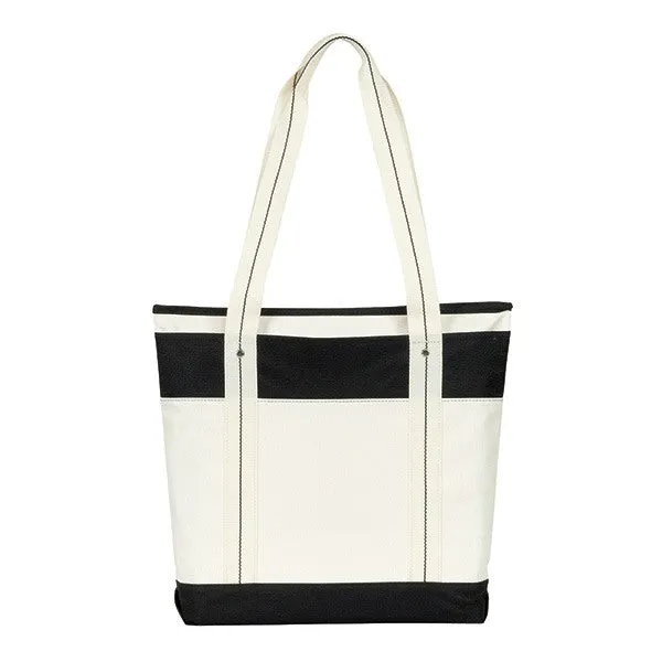 17"W x 15"H Hamptons Getaway Tote Bags (Q238311)