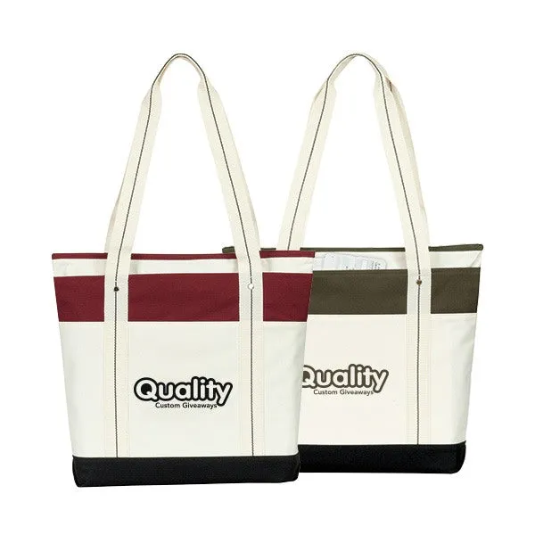 17"W x 15"H Hamptons Getaway Tote Bags (Q238311)