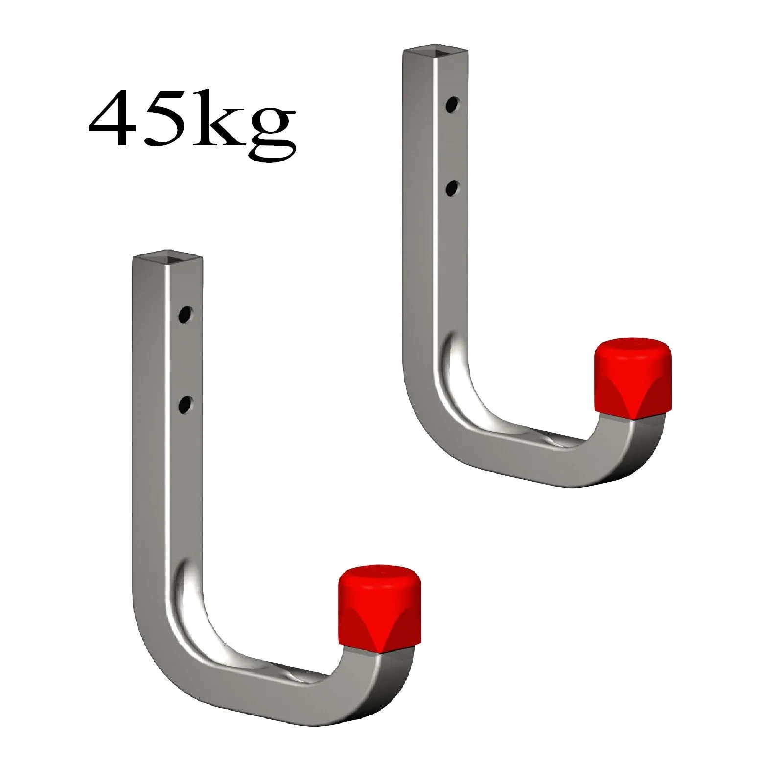 2 x 80mm Storage Wall Hooks 45kg Galvanised Steel<br><br>