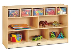 #416 Jonti-Craft® Low Combo Mobile Storage Unit - with Clear Bins