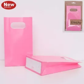 6 Pack Neon Rose Party Bags