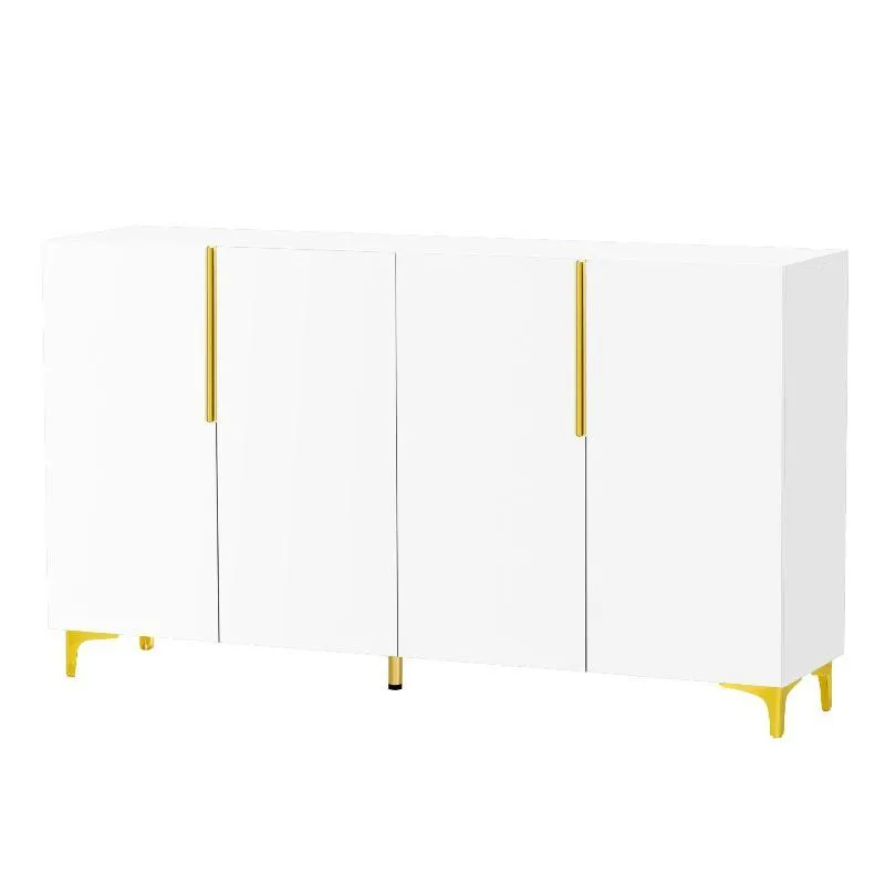 A Glossy Finish Light Luxury Storage Cabinet