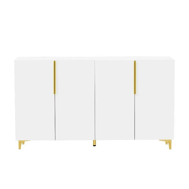 A Glossy Finish Light Luxury Storage Cabinet