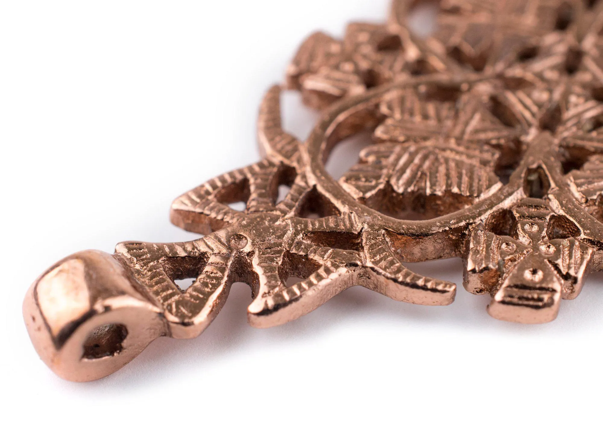 Adama Copper Coptic Cross Pendant (45x85mm)