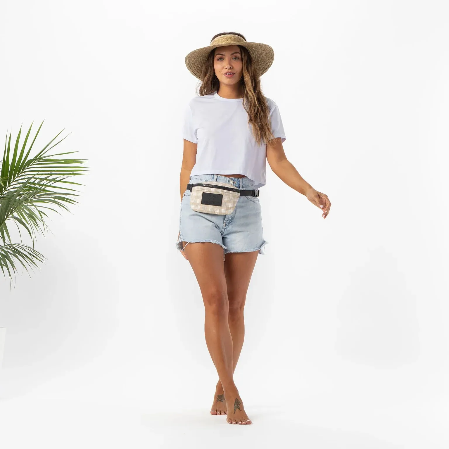 ALOHA Collection Palaka Mini Hip Pack - Macadamia