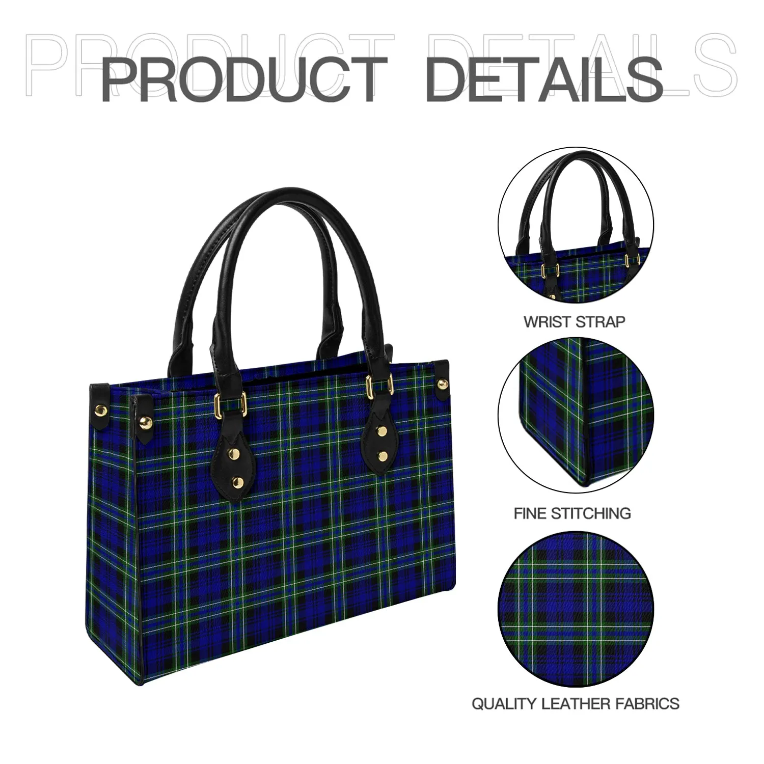 Arbuthnot Modern Tartan Leather Bag