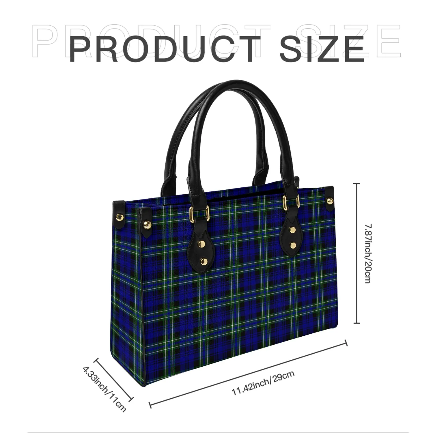 Arbuthnot Modern Tartan Leather Bag