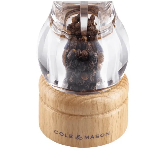Beech Wood & Acrylic Salt & Pepper Mill Set by Cole & Mason