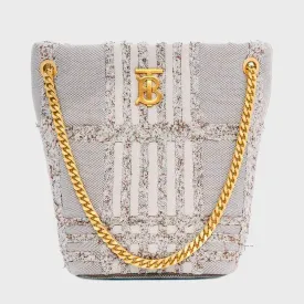 Beige Canvas Small Lola Bucket Bag