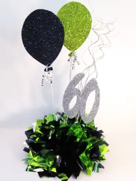 Birthday Centerpiece with Faux Balloons