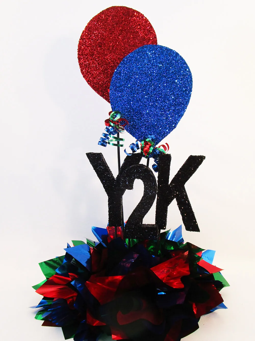 Birthday Centerpiece with Faux Balloons