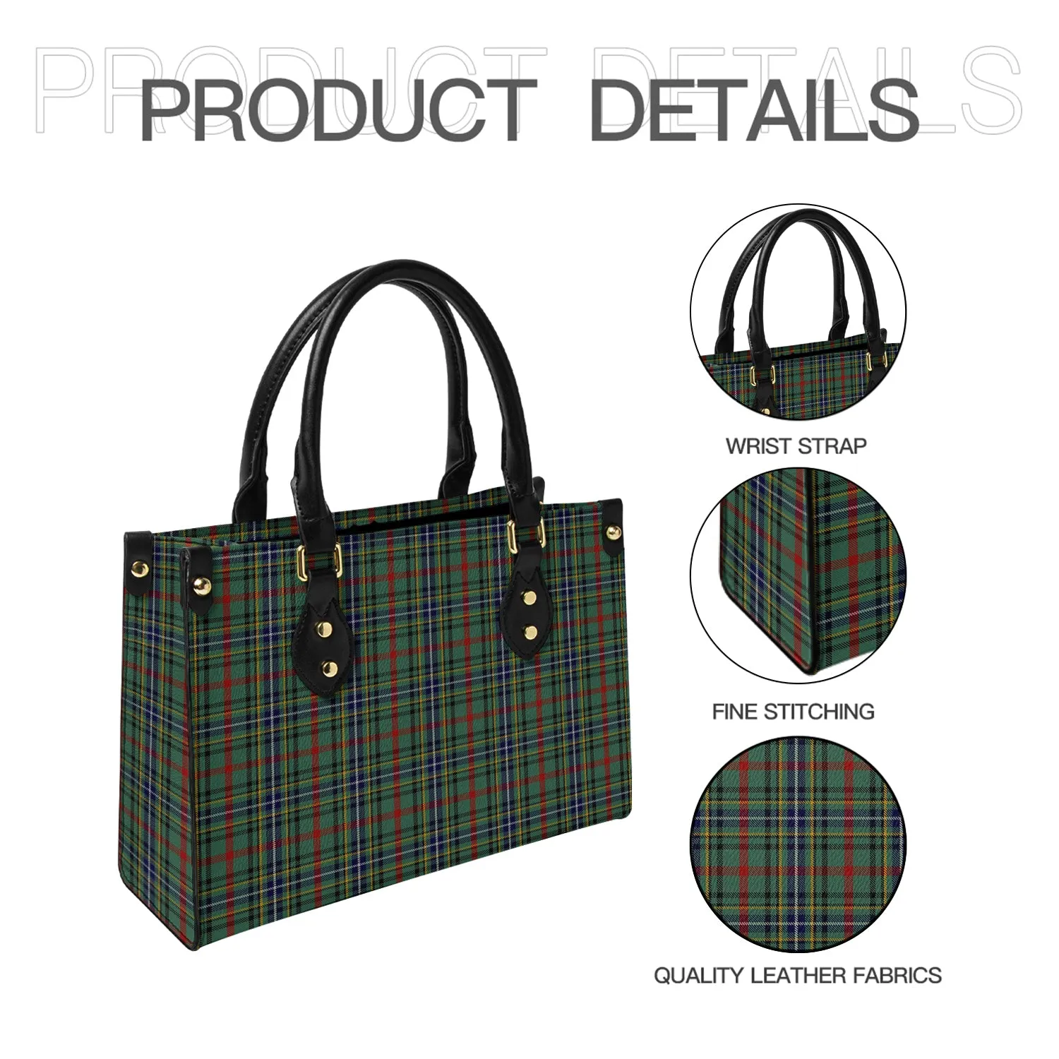 Bisset Tartan Leather Bag