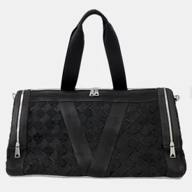 Black Fabric Travel Tote Bag