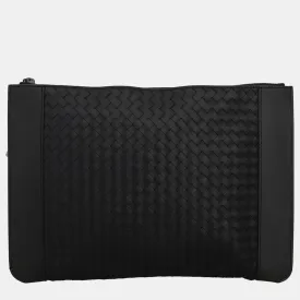 Black Intrecciato Clutch