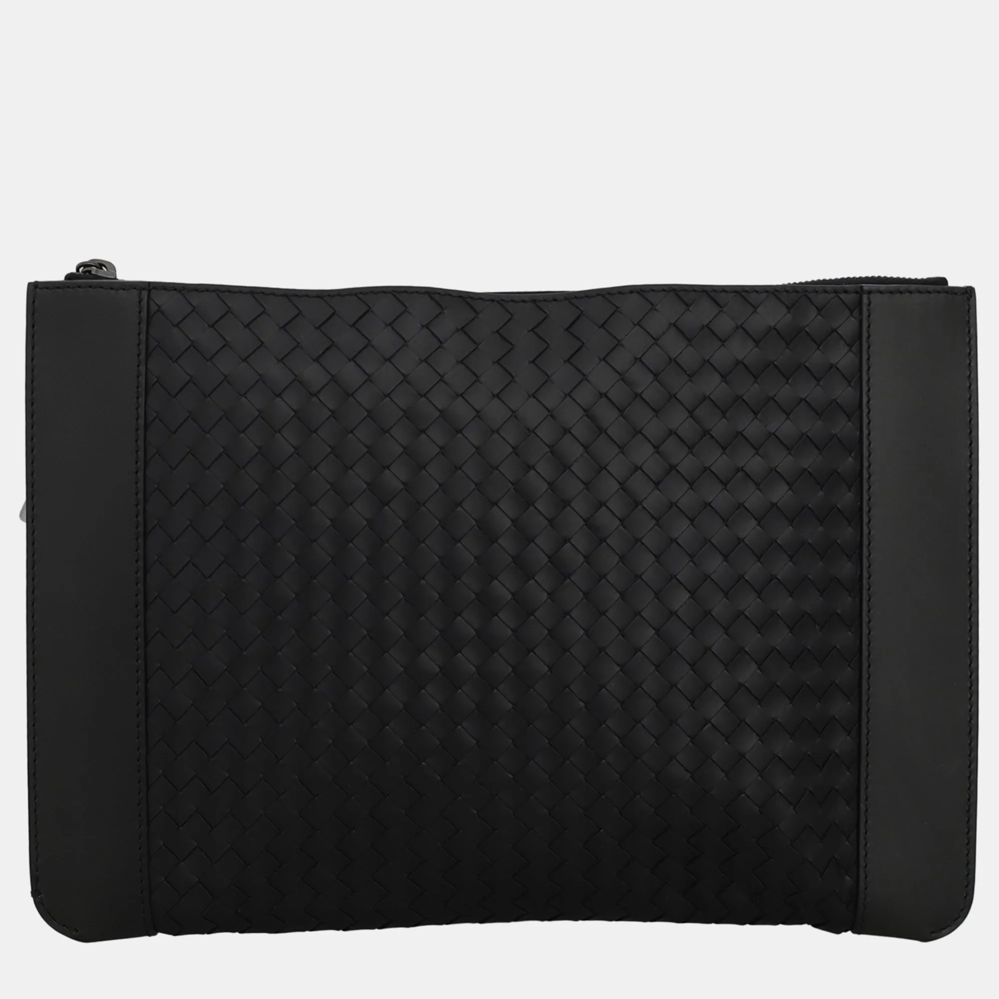 Black Intrecciato Clutch