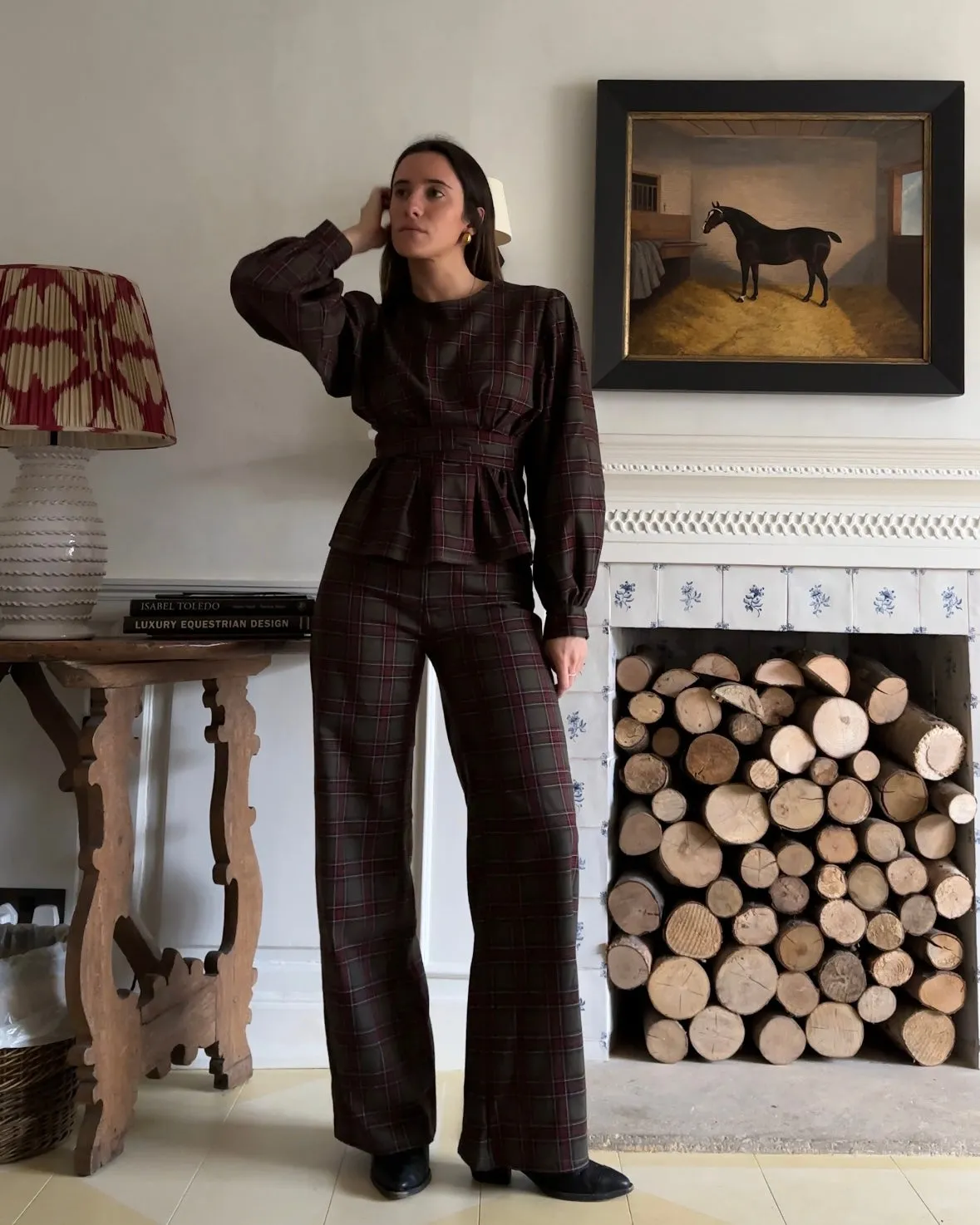 Blouse Celine Burgandy