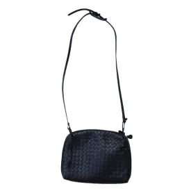 Bottega Veneta Intrecciato Black Leather Crossbody