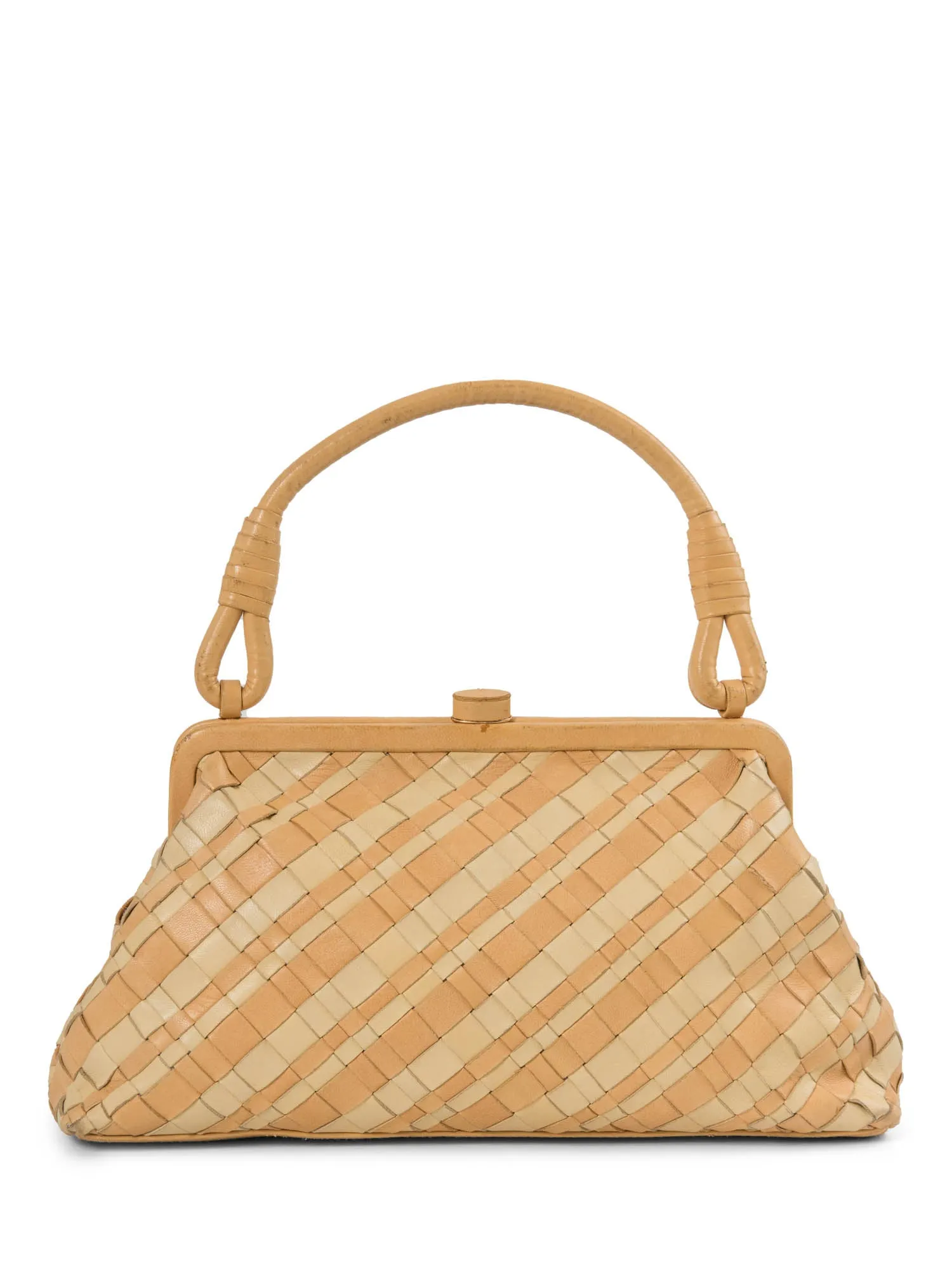Bottega Veneta Intrecciato Leather Top Handle Bag