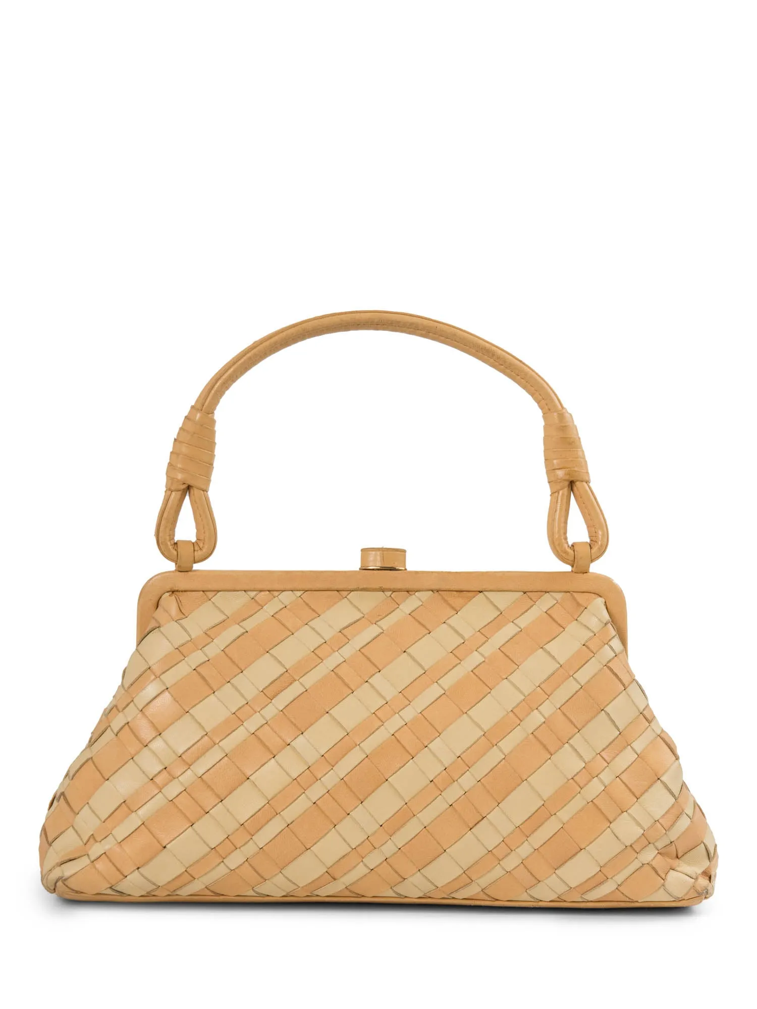 Bottega Veneta Intrecciato Leather Top Handle Bag