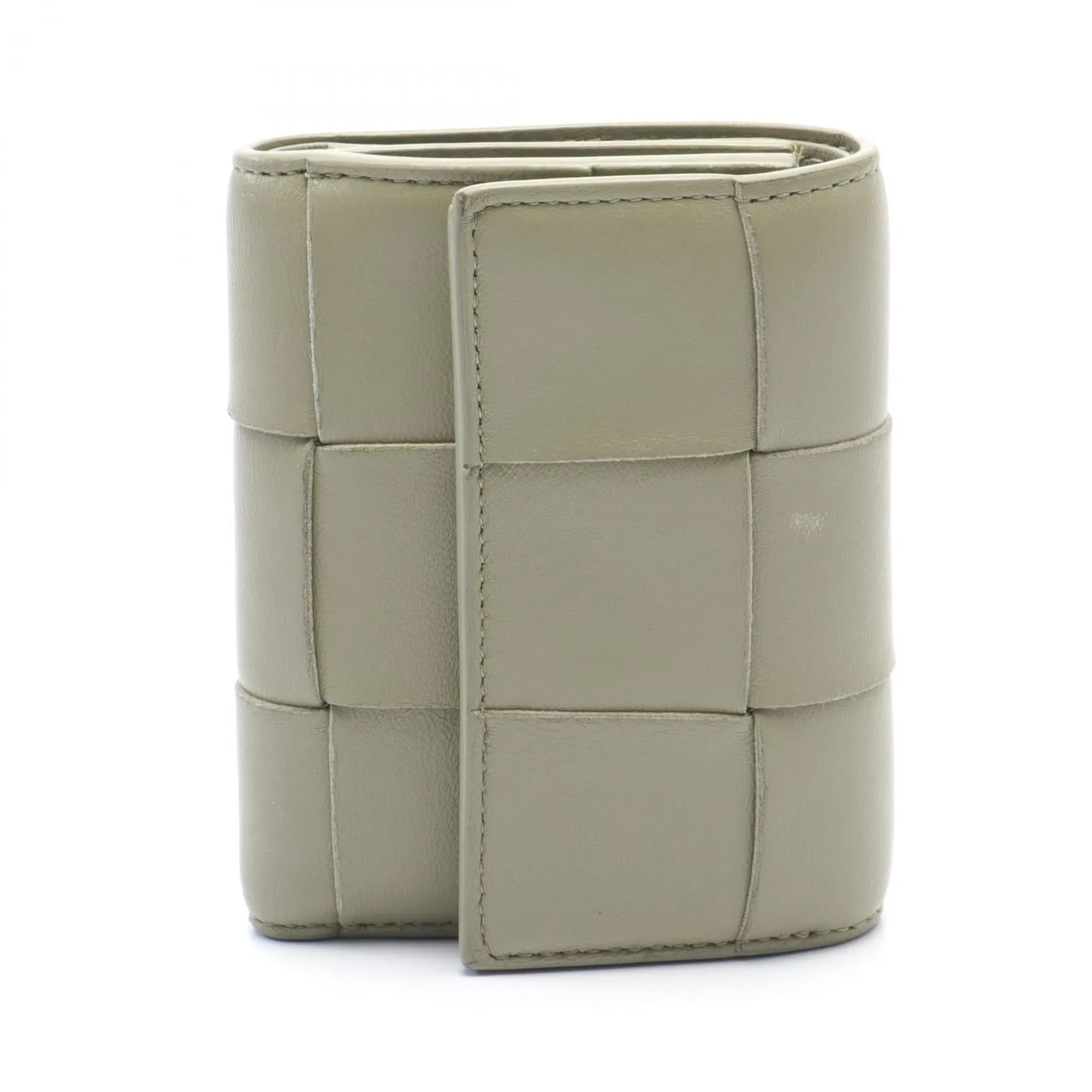 Bottega Veneta Leather Cassette Wallet Green