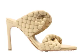 Bottega Veneta New Women's Shoes Intreccio Twist Weave In Beige