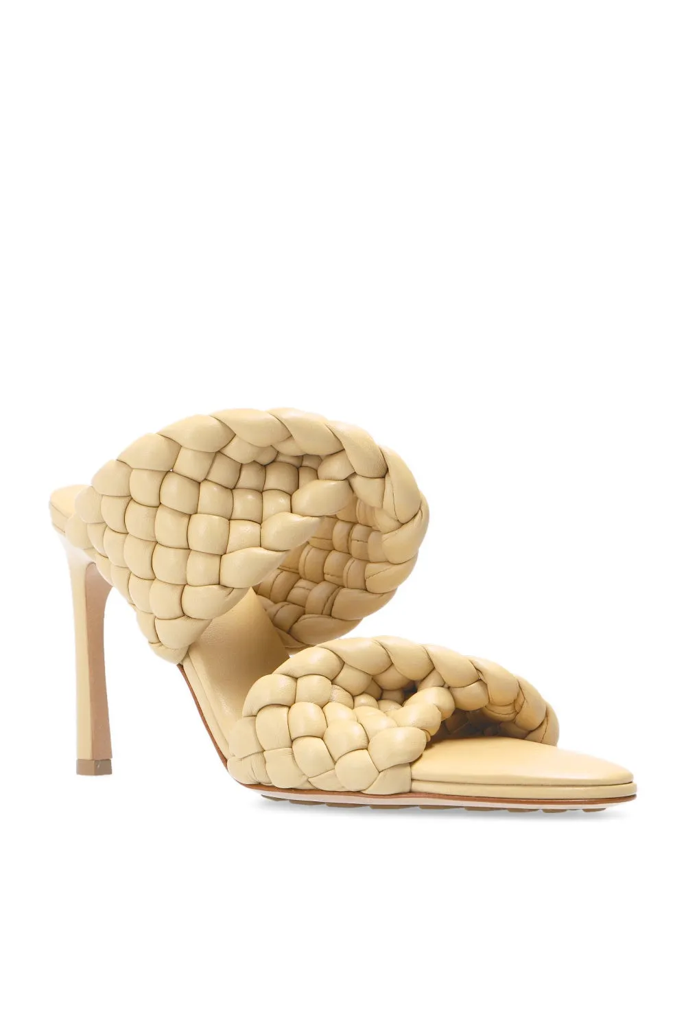 Bottega Veneta New Women's Shoes Intreccio Twist Weave In Beige