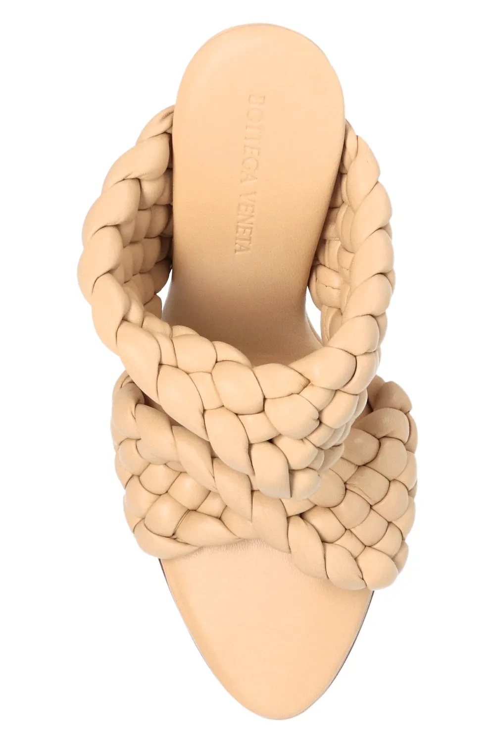 Bottega Veneta New Women's Shoes Intreccio Twist Weave In Beige