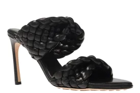 Bottega Veneta New Women's Shoes Intreccio Twist Weave In Black