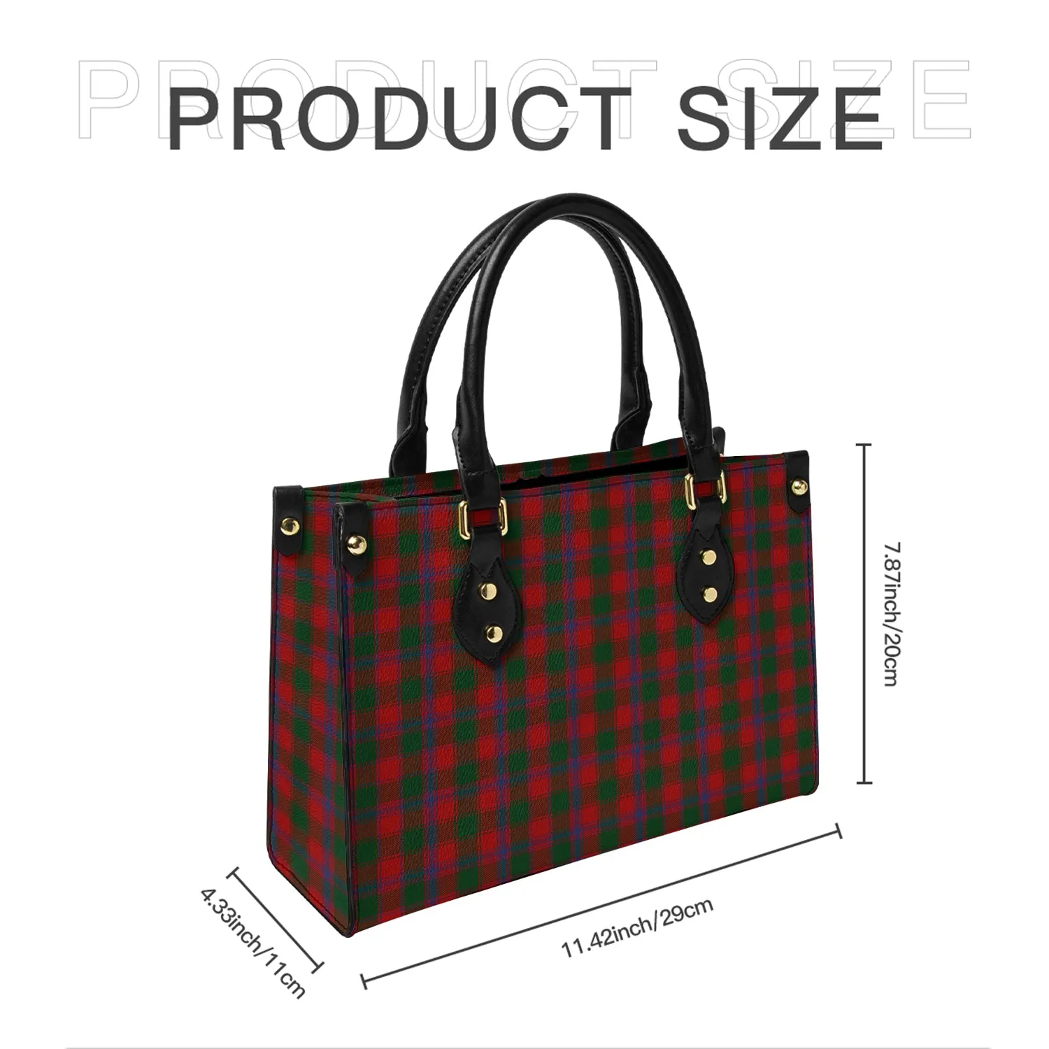 Bruce Old Tartan Leather Bag