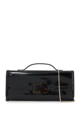 Brushed Leather Belle Vivier Clutch Bag