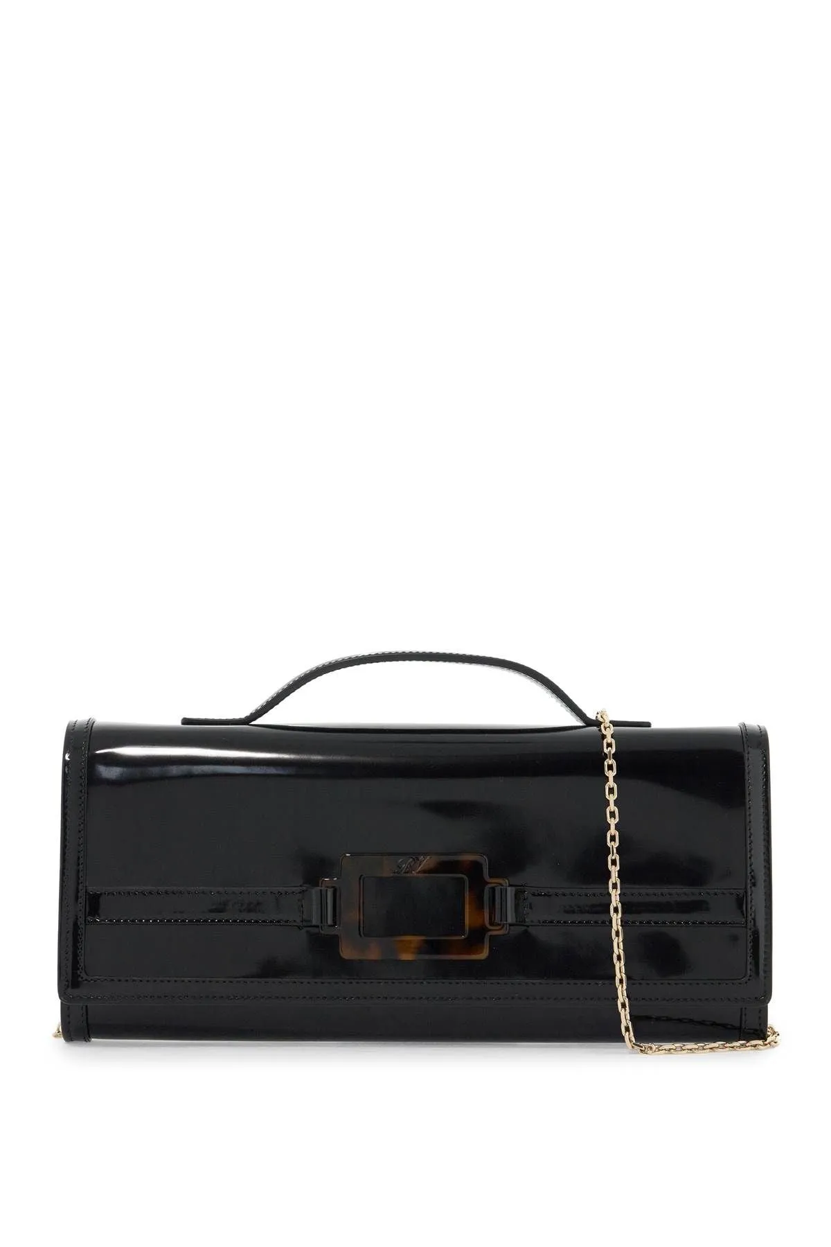 Brushed Leather Belle Vivier Clutch Bag