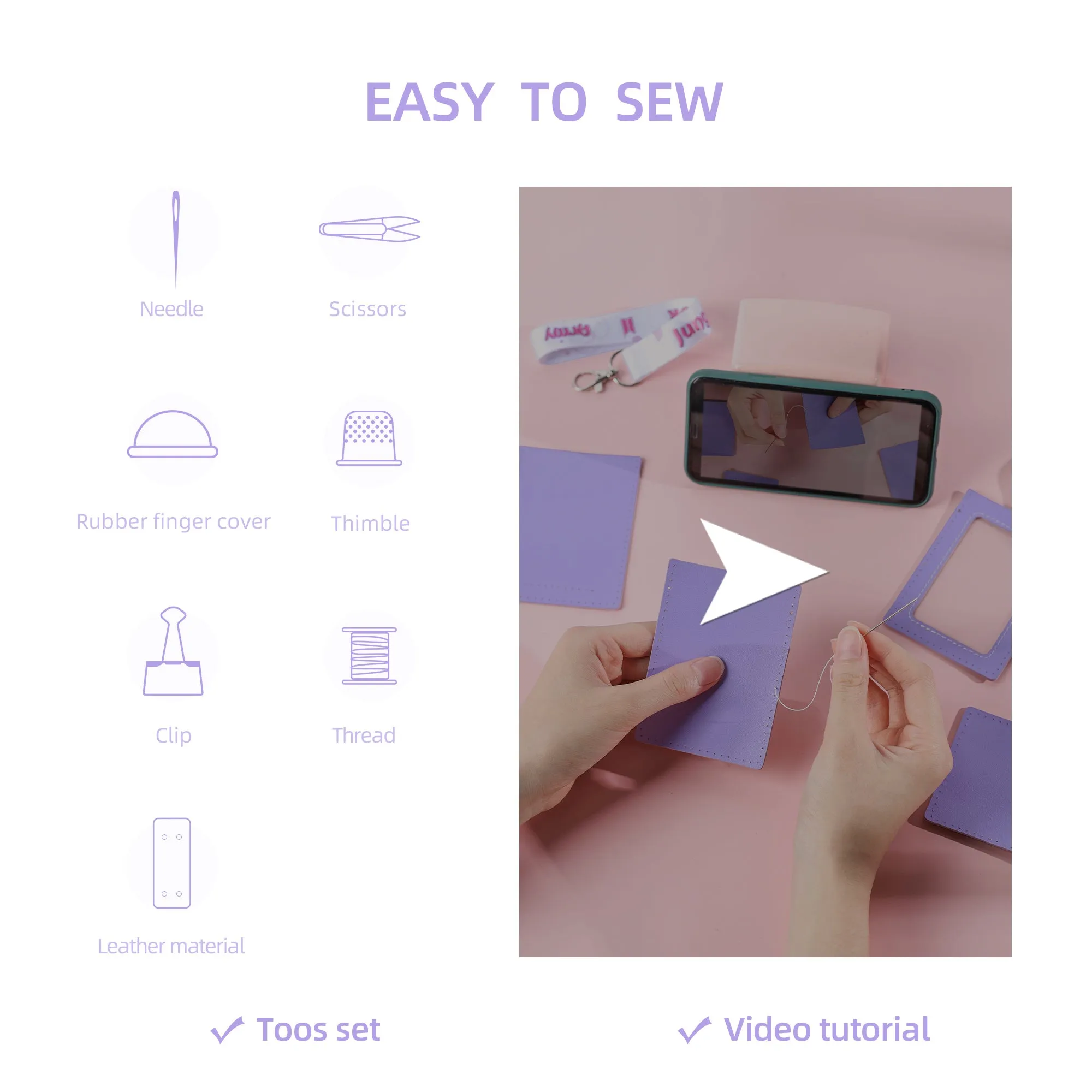 BTS Card Leather Bag Kit