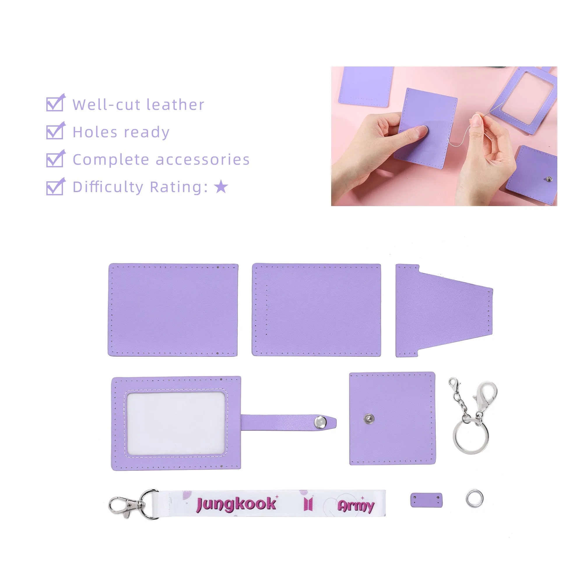 BTS Card Leather Bag Kit