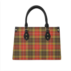 Buchanan Old Set Weathered Tartan Leather Bag