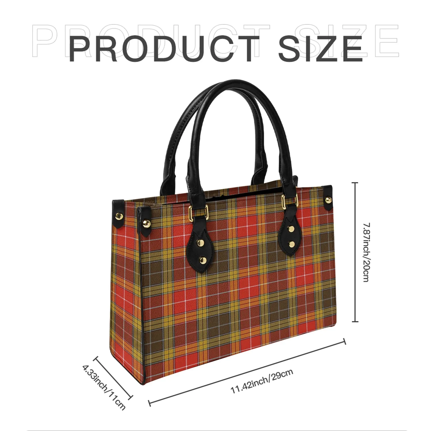 Buchanan Old Set Weathered Tartan Leather Bag