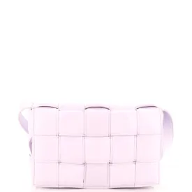 Cassette Crossbody Bag Padded Maxi Intrecciato Leather