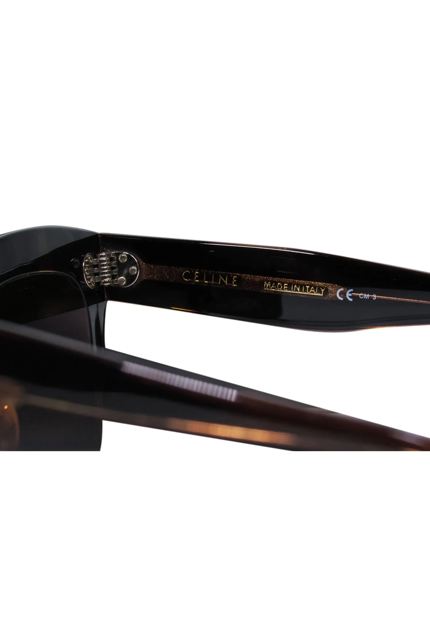 Celine - Brown Tortoise Large Square Sunglasses