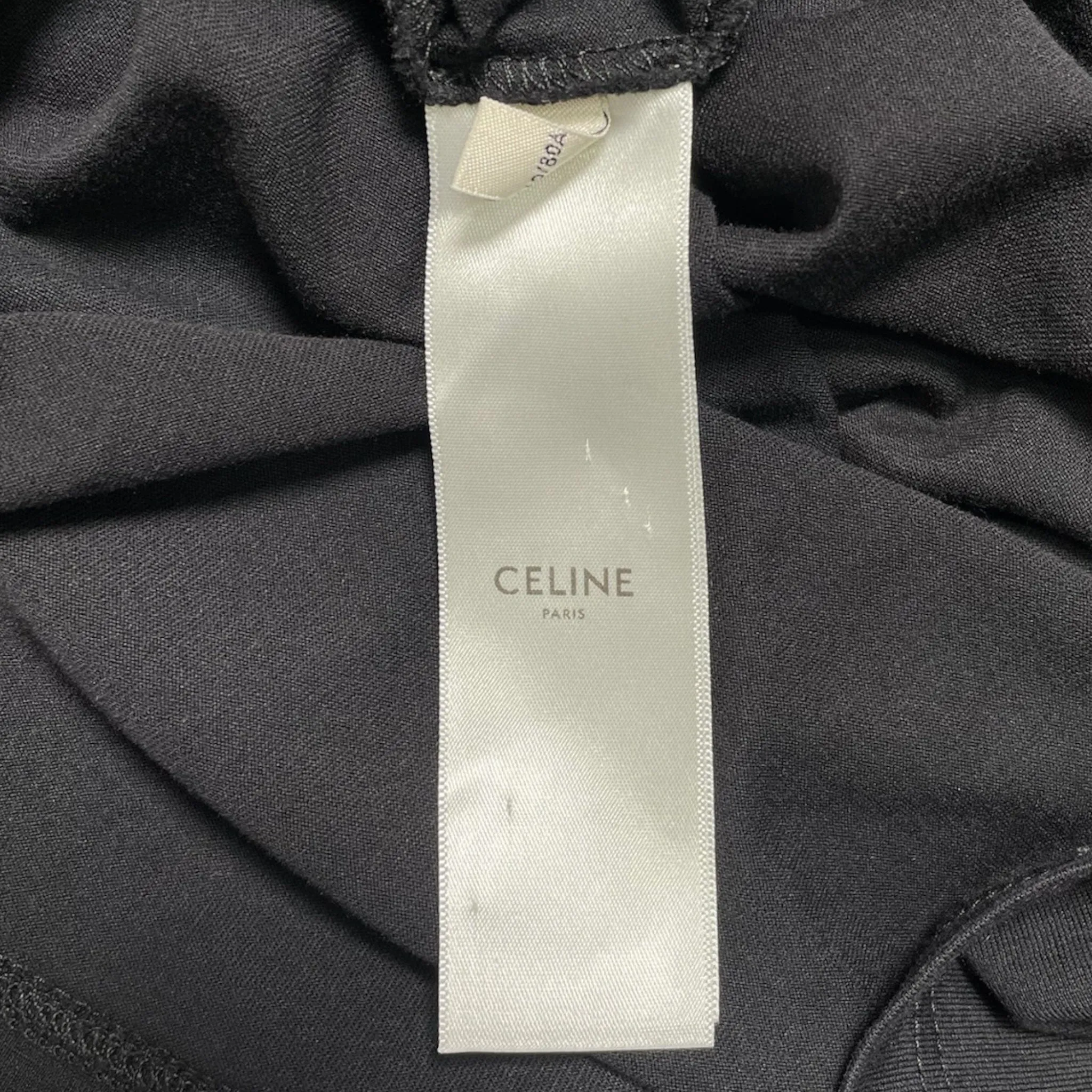 Celine Loose Studded Short Sleeve Tee Shirt Black Pre-Owned