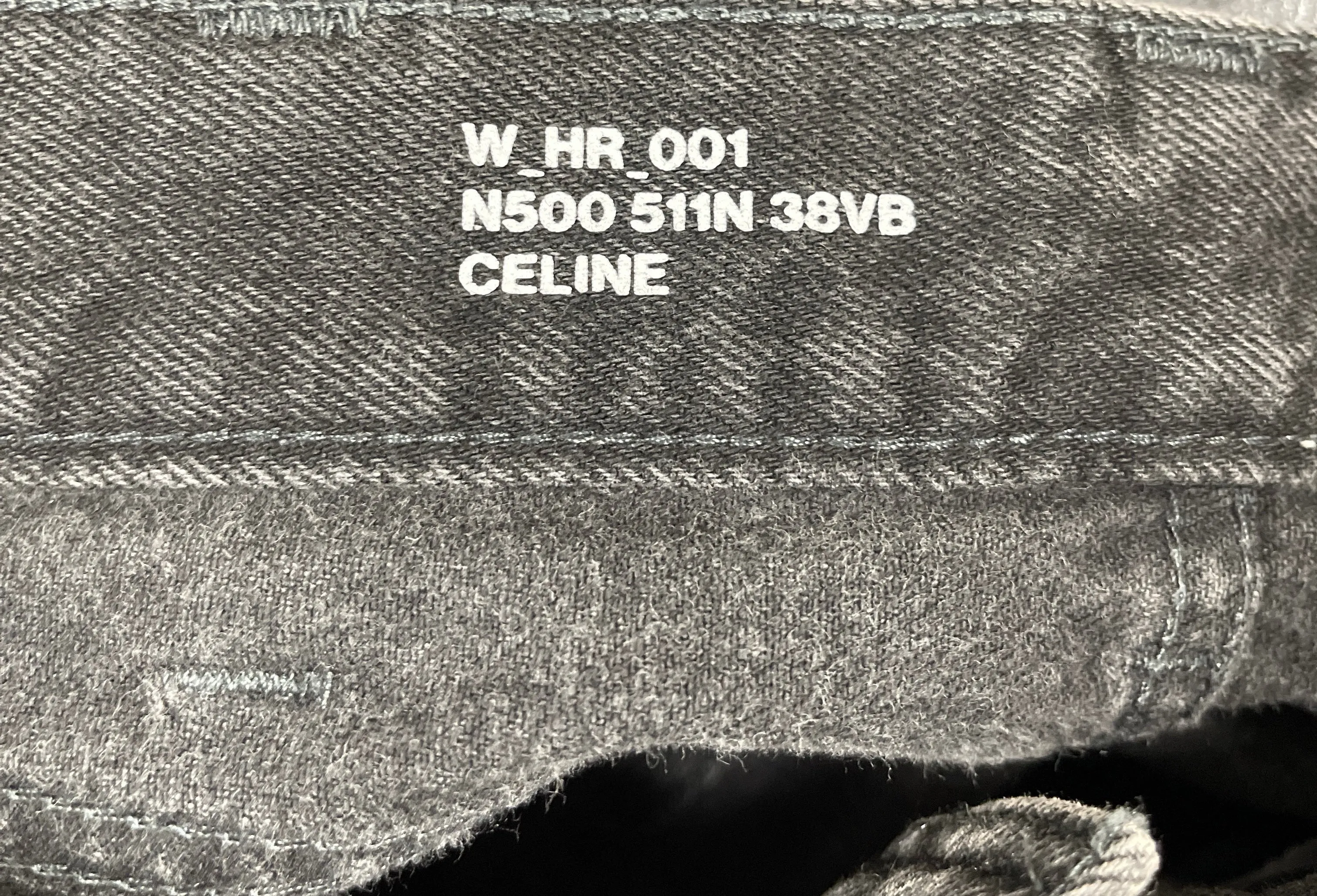 CELINE Margaret jeans in vintage black denim