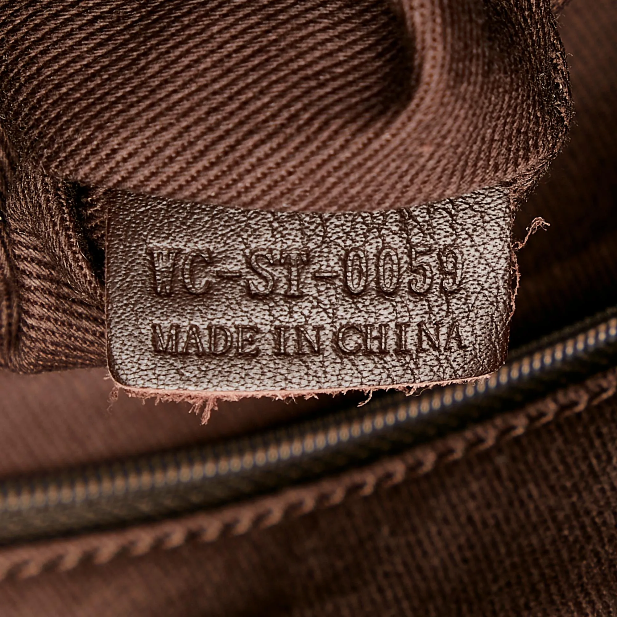 Celine Medium Macadam Bittersweet Canvas Handbag