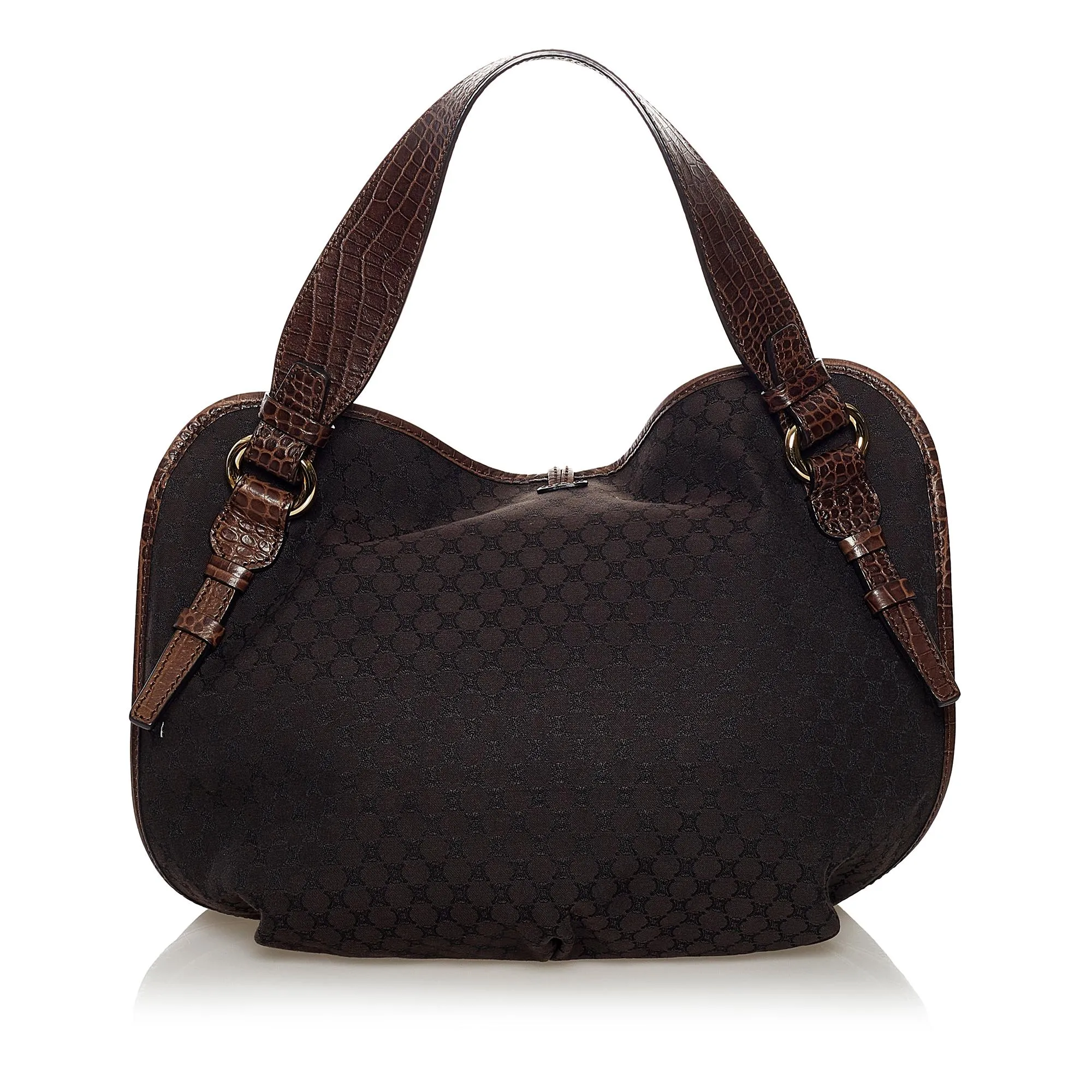 Celine Medium Macadam Bittersweet Canvas Handbag