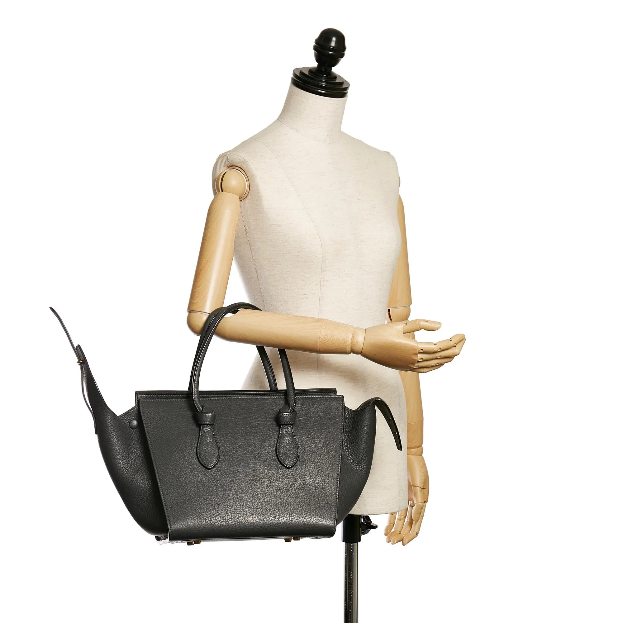 Celine Tie Tote Leather Handbag (SHG-31089)