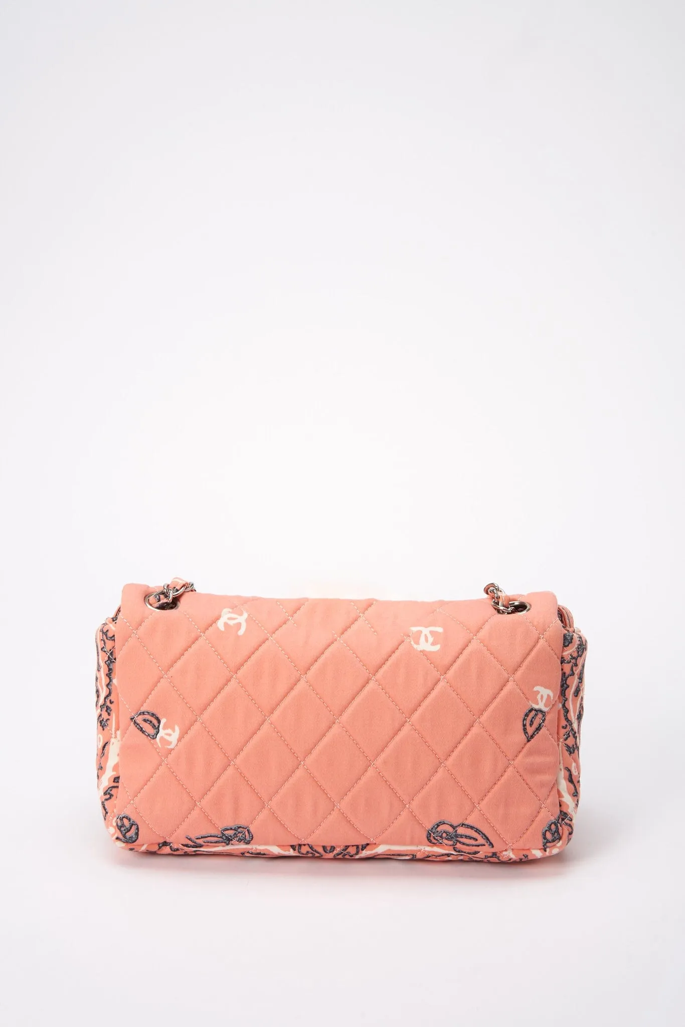 Chanel Bandana Paisley Print Cotton Flap Bag