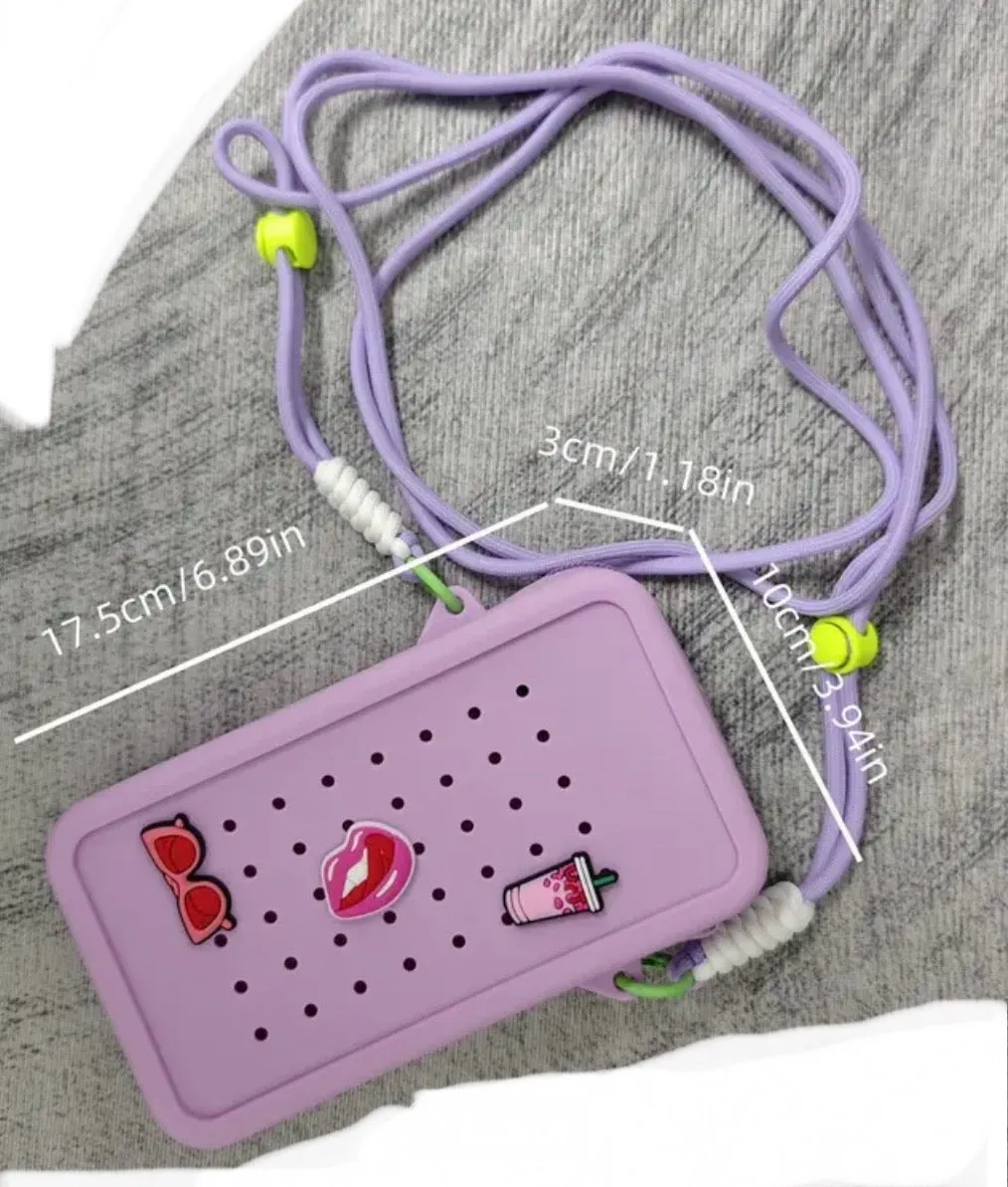 Chic Silicone Crocodile Charm Crossbody