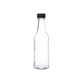 Consol 250ml Glass Worcester Sauce Bottle 250ml with Black Lid BN0723