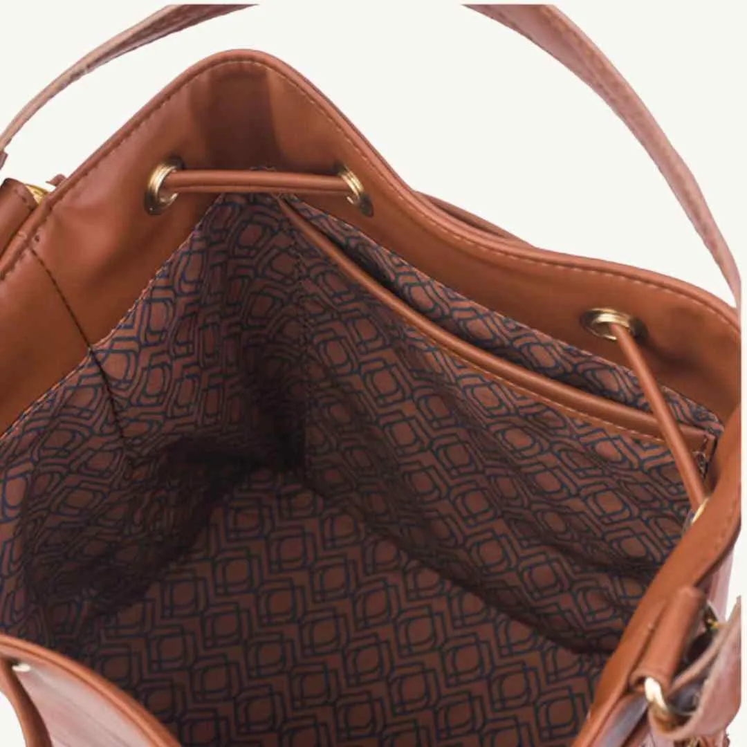 Crossbody Bucket Bag Vegan