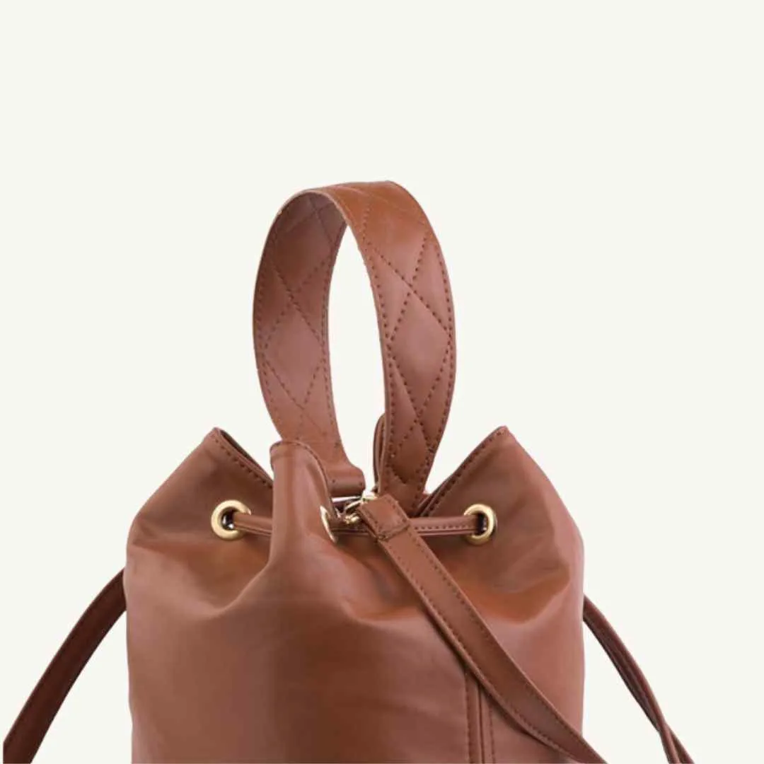 Crossbody Bucket Bag Vegan