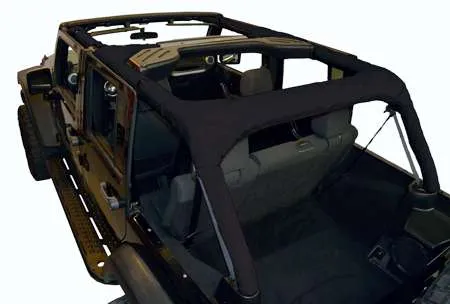 DIRTYDOG4x4 Replacement Roll Bar Cover in Black for 07-18 Jeep Wrangler JK & JK Unlimited